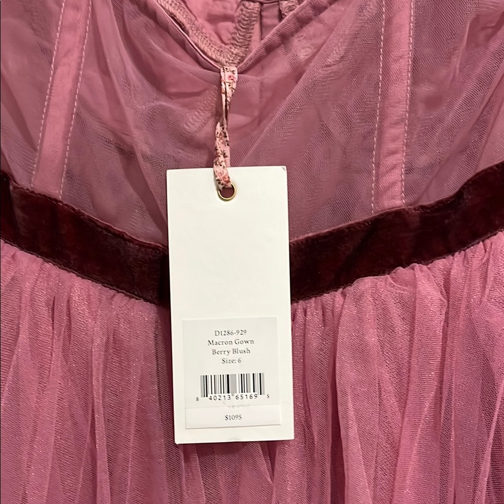LoveShackFancy Macron Pink Tulle Gown - NWT - Picture 7 of 11